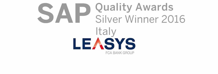 Leasys vince il premio ai Silver SAP Quality Awards 2016